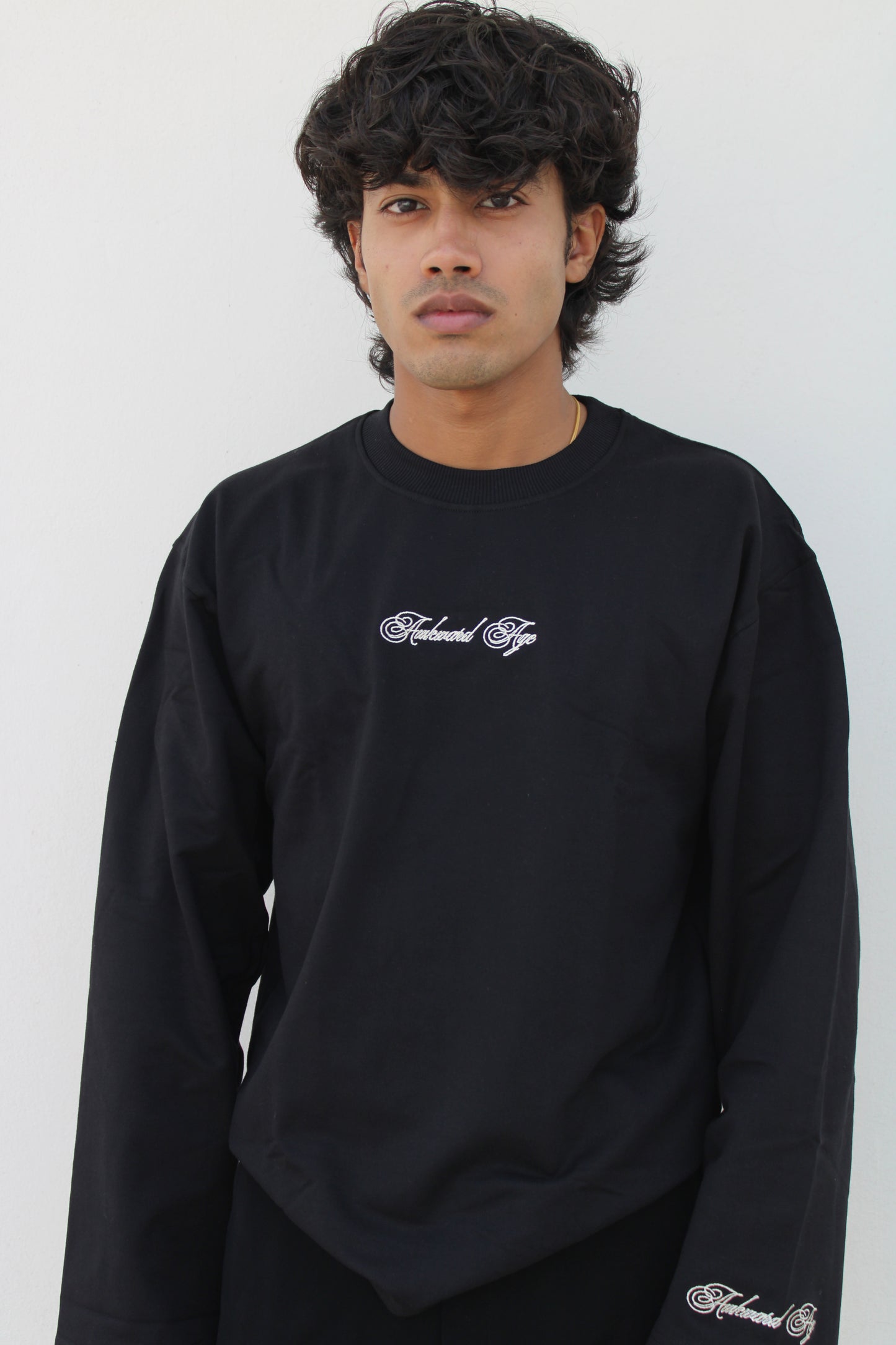 Black Full Sleeve Oversized T-shirt